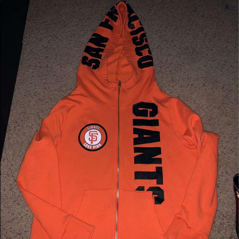 PINK GIANTS ZIP UP HOODIE